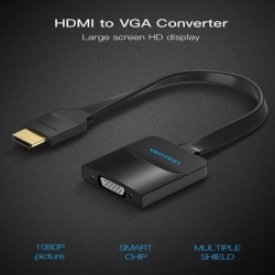 Converter HDMI To VGA Vention HDMI Male to VGA Female konverter non Audio